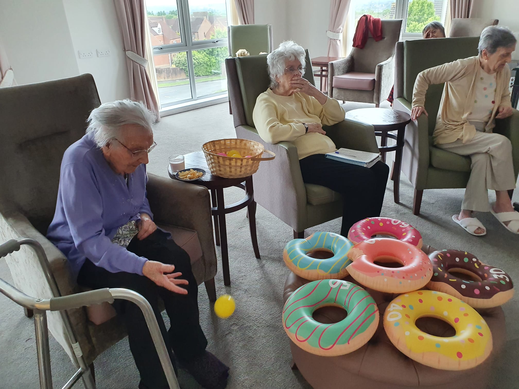 Residents Playing Indoor Games