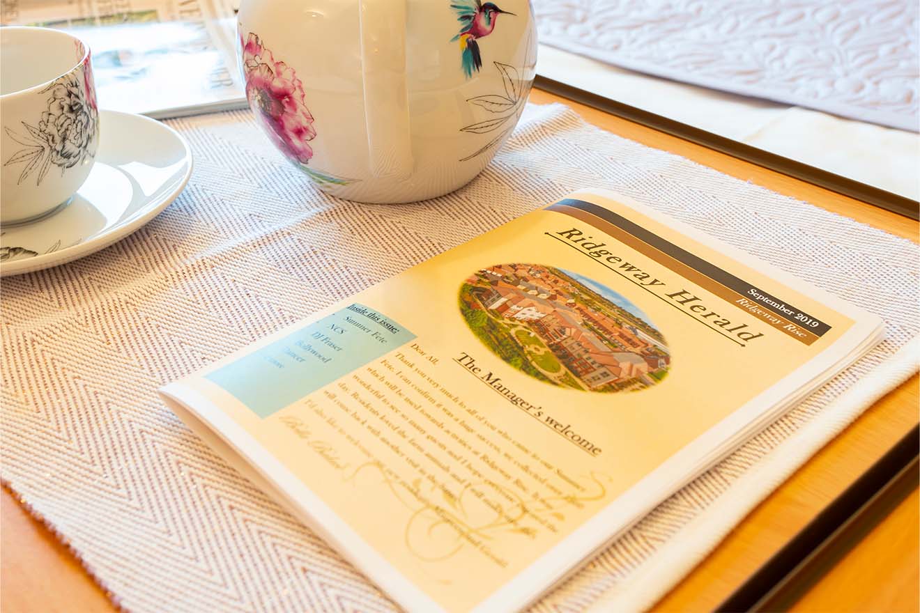 Tea and Leaflet on Tray
